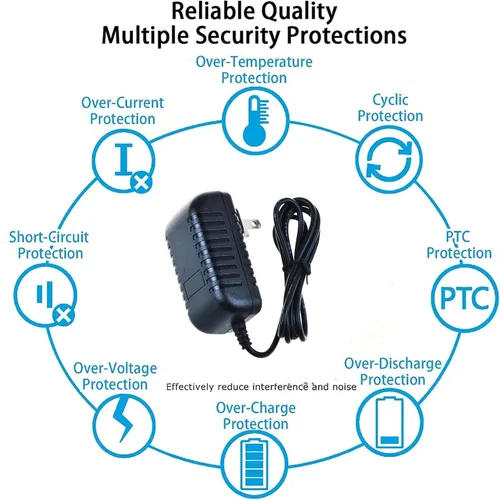 Vista 3 de Adaptador de CA/CC para LifeCORE Fitness VST-V4 VSTV4 elíptico entrenador de zancada cable de fuente de alimentación PS pared hogar cargador red