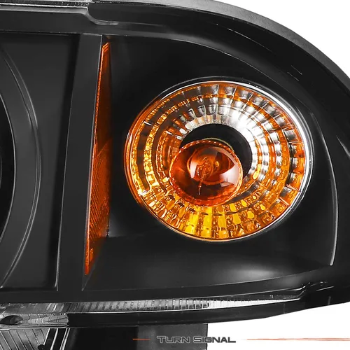 Vista 6 de BMW E46, luces halógenas para Sedan serie 3 de 4 puertas, color negro, proyector de LED, repuestos de faros izquierdo y derecho