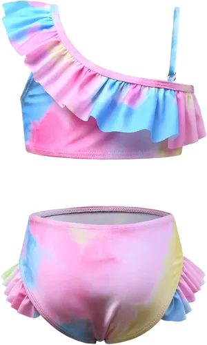 Vista 14 de CHILDRENSTAR Trajes de baño de dos piezas para niñas, traje de baño de playa y piscina