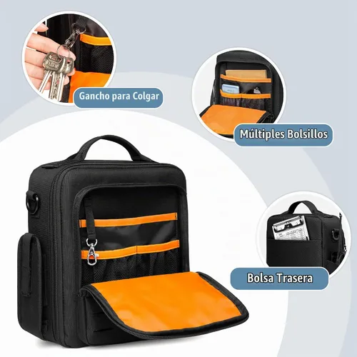 Vista 4 de Damero Bolsa para auriculares piloto, estuche para auriculares de aviación