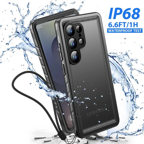 Vista 4 de SPORTLINK - Funda impermeable para Samsung Galaxy S25 Ultra, protector de pantalla integrado a prueba de golpes y polvo, cubierta protectora
