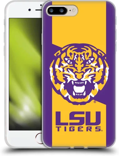 Vista 125 de Head Case Designs Funda de gel suave con licencia oficial de la Universidad Estatal de Louisiana LSU Camou compatible con Apple iPhone 7 Plus/iPhone