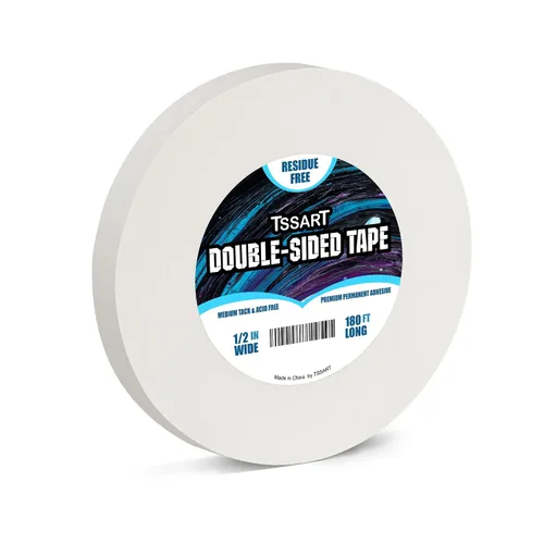 Vista 8 de Cinta de Doble Cara Ultra Fina Permanente - Cinta Adhesiva Pegajosa de Doble Cara para Artes, Manualidades, Fotografía, Álbum de Recortes, Rasgón a