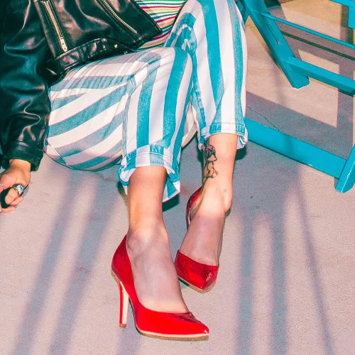 Vista 6 de JENN ARDOR - Zapatos de tacón de aguja alto para mujer - Punta cerrada fina, diseño clásico de meter, zapatos de vestir