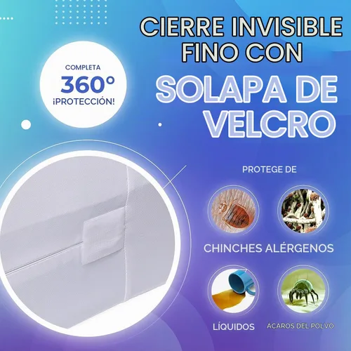 Vista 3 de PlushDeluxe Funda de colchón 100% impermeable, individual, suave rizo
