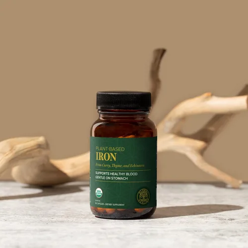 Vista 4 de Global Healing Center Suplemento de hierro para mujeres y hombres – Cápsulas de vitaminas constructor de sangre con extracto de planta de curry