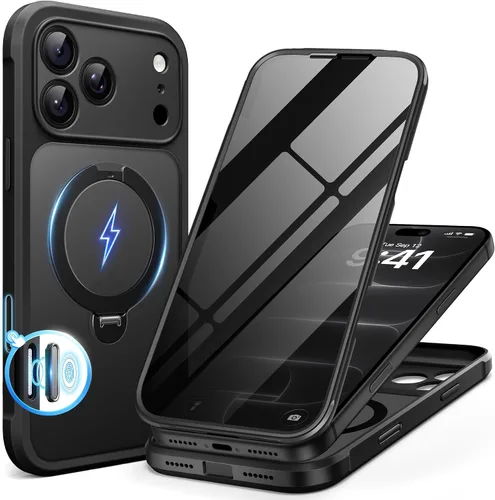 Vista 114 de BERFY for iPhone 12 Pro Max Case, Fit for Magsafe Negro