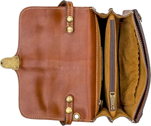 Vista 5 de Patricia Nash Leather Crossbody Bag - Bianco Crossbody Organizer, 100% Full Grain Leather Crossbody Purse for Women