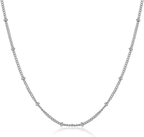 Vista 3 de Mesinya - Collar con colgante de medallón de cristal endurecido con colgante de recuerdo conmemorativo con cadena