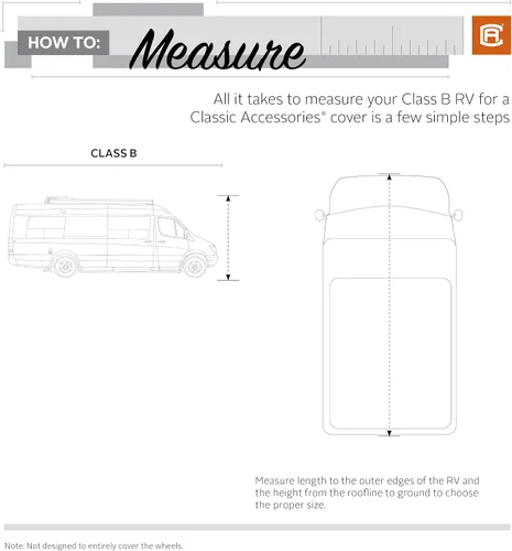 Vista 11 de Classic Accessories Over Drive PermaPRO - Cubierta para autocaravana Clase B, se adapta a caravanas de 23 a 25 pies