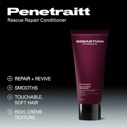 Vista 3 de Sebastian Professional Penetraitt Shampoo & Conditioner Bundle Set Strengthening & Deep Repair For Dry, Damaged, & Colored Hair