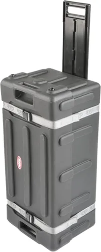 Vista 6 de SKB 1SKB-DH3315W - Caja de hardware de tambor de plástico duradero de tamaño medio con mango extraíble, correa de nailon resistente y ruedas