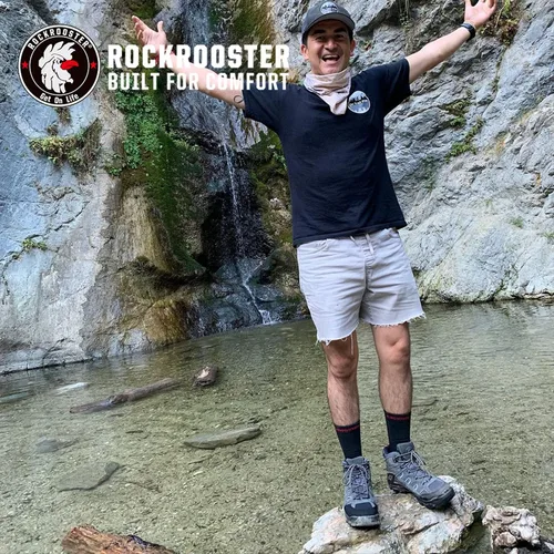 Vista 5 de ROCKROOSTER COOLMAX - Calcetines deportivos con control de humedad, duraderos y transpirables (paquete de 9)