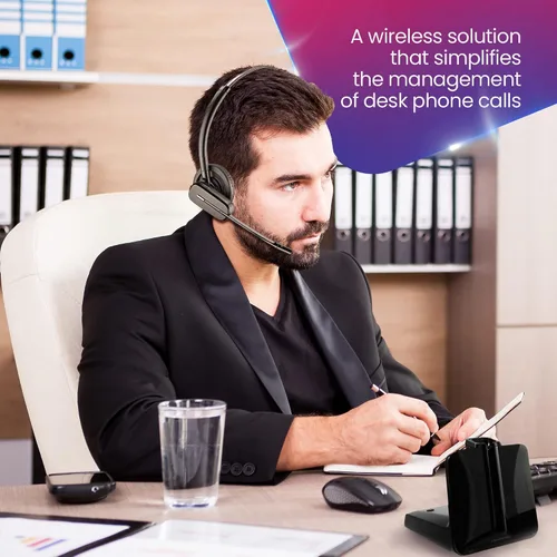 Vista 5 de Poly Plantronics CS540 - Paquete inalámbrico con contestador remoto electrónico (EHS) 84693 - Hecho para teléfonos Cisco: 6945, 7821, 7841, 7861