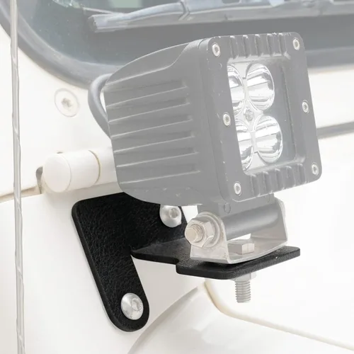 Vista 4 de Soportes de montaje de luz de bisagra de parabrisas aptos para Jeep Wrangler TJ YJ 87-06