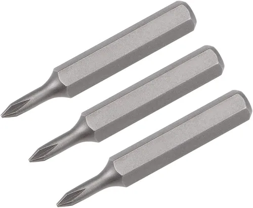 Vista 5 de uxcell Phillips Bits 3 unids 5/32 pulgadas vástago hexagonal cruz PH00 destornillador Bit Set 1.102 in Longitud S2 Kit Herramientas