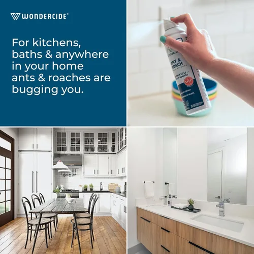 Vista 6 de Wondercide - Aerosol de hormigas y cucarachas para cocina, hogar y áreas interiores - Ant & Roach - Ant & Roach - Ant & Roach Spray para cocina