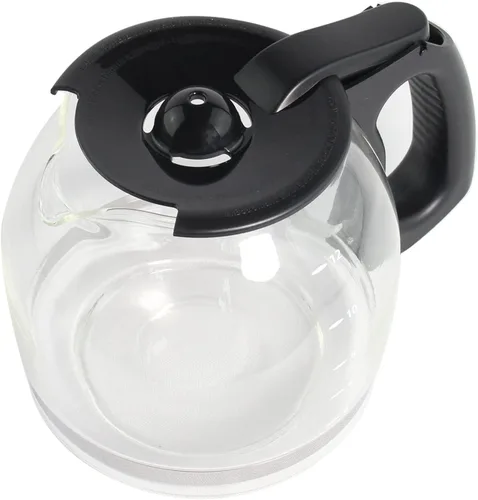 Vista 2 de Jarra de café de repuesto para 12 tazas compatible con cafetera Mr. Coffee, repuesto # PLD12 PLD12 serie PLD12-RB, mango negro