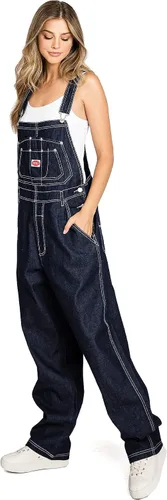 Vista 20 de Overoles holgados de sarga y mezclilla para mujer de talla grande
