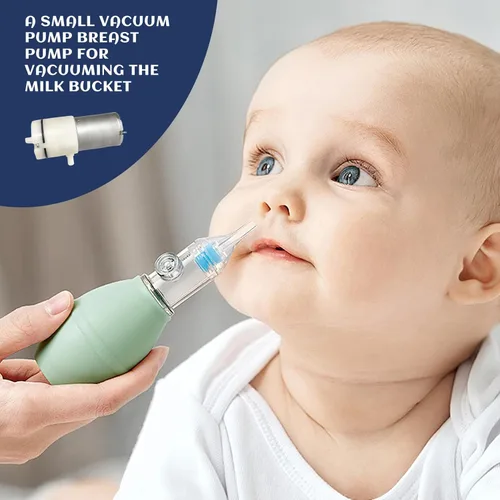 Vista 2 de Mini bomba de aire, mini bomba de vacío autocebante de 12 V con 2 abrazaderas de manguera para equipos médicos y electrodomésticos
