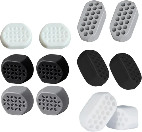 Vista 4 de Ejercitador de mandíbula, ejercitador de mandíbula para hombres y mujeres, 6 piezas de ejercicio de línea de mandíbula masticable, reductor
