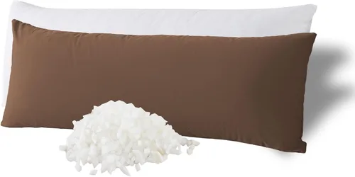 Vista 12 de WhatsBedding Almohada corporal de espuma viscoelástica con funda de algodón transpirable con cremallera, almohada de cuerpo completo para adultos