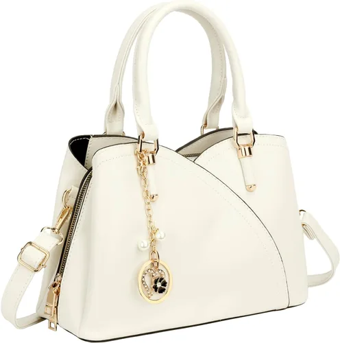 Vista 30 de KKXIU Monederos y bolsos de mano con triple compartimento para mujer, bolso de mano con asa superior