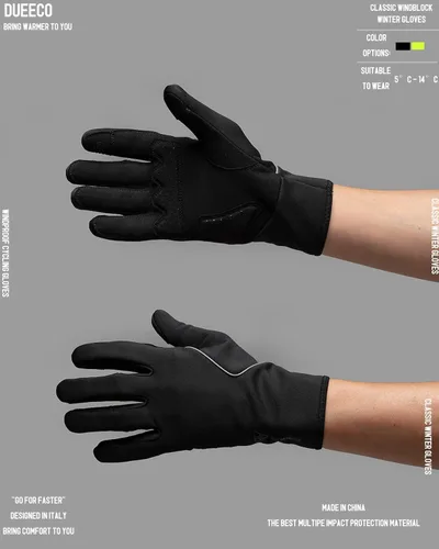 Vista 4 de DUEECO Guantes de invierno cálidos guantes de ciclismo resistentes al viento para pantalla táctil