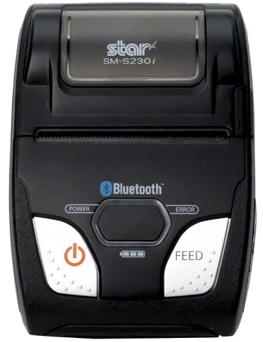 Vista 2 de Star Micronics 39632110 modelo SM-S230I-UB40 impresora térmica móvil, portátil, barra de corte, con Bluetooth/USB, para iOS/Android/Windows