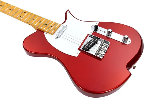 Vista 3 de Vola Guitarra eléctrica Vasti MC Candy Apple Red Gloss Hecho a mano en Japón MIJ Gotoh Bridge Gotoh Bloqueo Tuner 6 Cuerdas Moderno C Cuello Para