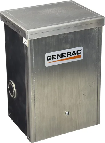 Vista 4 de Generac 6382 Interruptor de transferencia manual de 30 amperios Centro de energía de servicio al aire libre para generadores portátiles de 7500