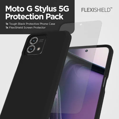 Vista 2 de Case-Mate Funda para Moto G Stylus 5G con protector de pantalla (Flexishield) [6.5 pulgadas 2023] [protección contra caídas de 12 pies]