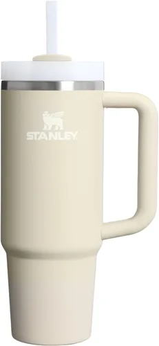 Vista 180 de STANLEY Quencher H2.0 Vaso Térmico con asa y pajilla, 64 onzas, tapa Flowstate de 3 posiciones, gran capacidad para viajes y deportes, vaso de acero