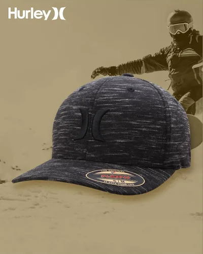 Vista 7 de Hurley Gorras para hombre - One & Only Flexfit Textures Cap - Sombreros ajustados para hombre, S-XL