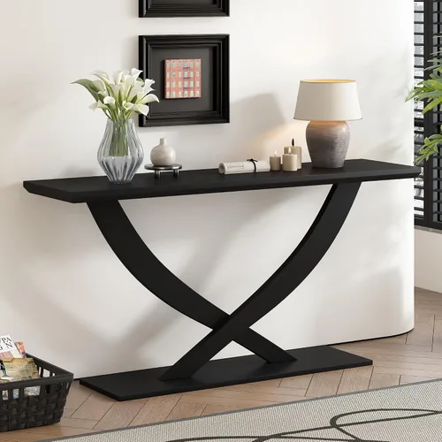 Vista 11 de Mesa consola pequeña de 31.9 pulgadas, estilo retro, estilo campestre, estilo francés, vintage, mesa de entrada, mesa de sofá para sala de estar