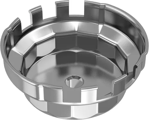 Vista 6 de Llave de filtro de aceite de 14 flautas de 2.520 in para vehículos Toyota, Lexus y Scion 2.5L - 5.7L, herramienta de extracción de tapa de filtro