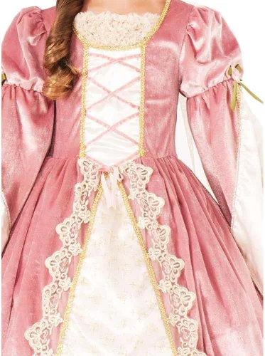Vista 2 de Forum Novelties Designer Collection - Vestido de disfraz de rosa victoriana de lujo
