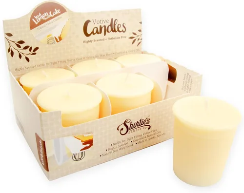 Vista 15 de Apple Harvest - Velas votivas de soja, perfumadas con aceites de fragancia naturales, 6 repuestos de velas votivas naturales beige, colección