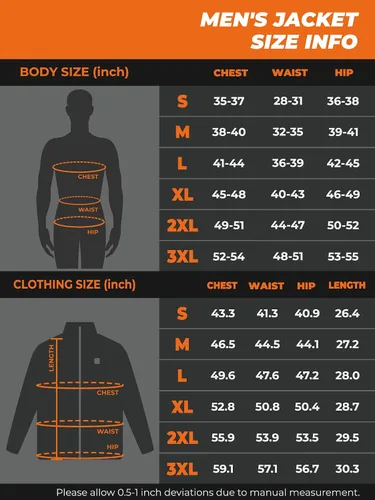 Vista 6 de ORORO Chaqueta térmica suave para hombre con capucha desmontable y batería