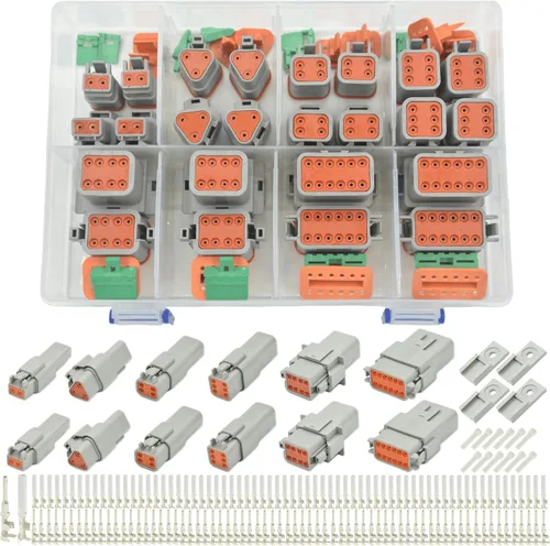 Vista 10 de Kit de conectores Deutsch de 116 piezas, DT 2, 3, 4, 6, 8, 12 pines, conectores eléctricos impermeables IP67 con enchufe con 40 pares, tamaño 16