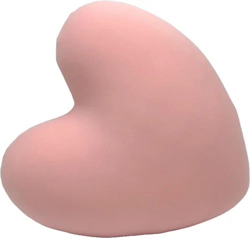 Vista 3 de Almohada decorativa de microcuentas en forma de corazón, funda súper suave y deliciosamente esponjosa de 14 x 13 pulgadas