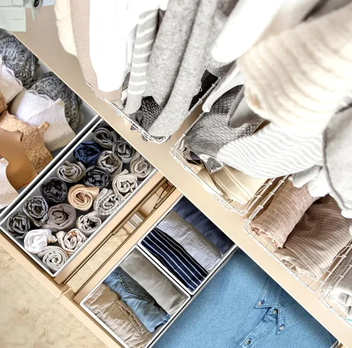 Vista 5 de Simple Houseware Organizador de cajones para ropa interior, juego de 4