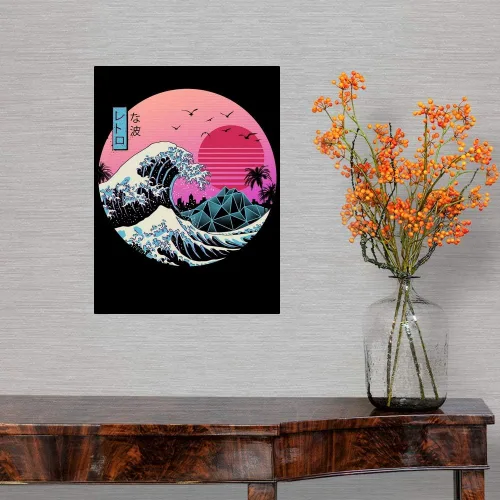 Vista 4 de CANVAS ON DEMAND The Great Retro Wave Wall Decal Childrens Artwork