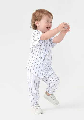 Vista 4 de Yuji Itadori Conjunto de camiseta de béisbol para niños pequeños y niñas, conjunto corto de camiseta de béisbol para niños de 1, 2, 3, 4 años