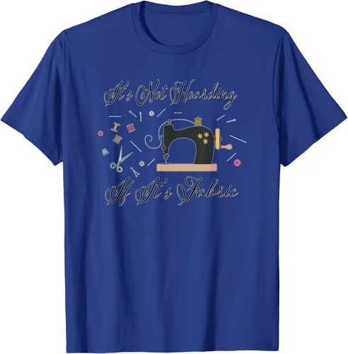 Vista 29 de It's Not Hoarding If Its - Camiseta de costura para acolchado, Blanco, S