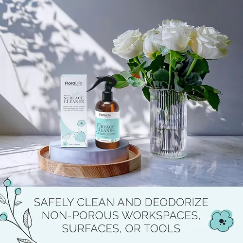 Vista 3 de Floralife Limpiador de superficies - Spray limpiador suave de múltiples superficies para jarrones y herramientas, 8 onzas Gentle Multi-Surface