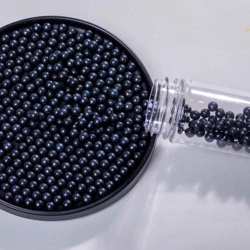 Vista 6 de Perlas comestibles negras para tartas, 4.59 oz, 4.6 onzas, chispas de galletas, perlas de azúcar, perlas de caramelo comestibles para decoración