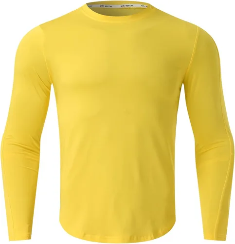 Vista 25 de Camisas de compresión atléticas de manga larga para hombre, capa base, camisa de entrenamiento atlético, camisas de compresión, camisetas deportivas