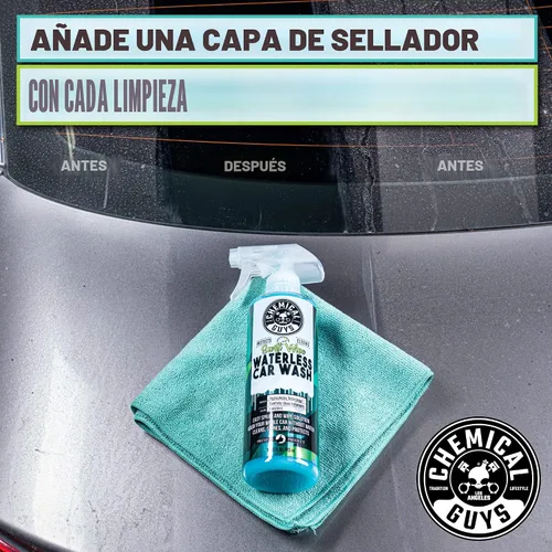 Vista 3 de Chemical Guys Swift Wipe - Aerosol rociable para lavado de autos sin agua, pulveriza y limpia para limpiar y dar brillo de forma segura a