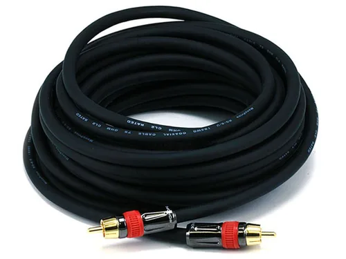 Vista 8 de Monoprice 102681 Cable de audio coaxial digital con clasificación RG6 RCA CL2 de 3 pies, color negro